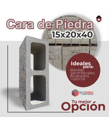 Bloque cara de piedra
